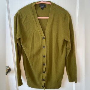 J. Crew Women's Moss Green Cardigan